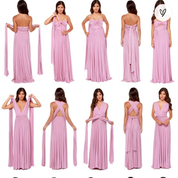 LULUS TRICKS OF THE TRADE CONVERTIBLE MAXI DRESS (BLUSH PINK, WOMEN SIZE SMALL) - Picture 8 of 8